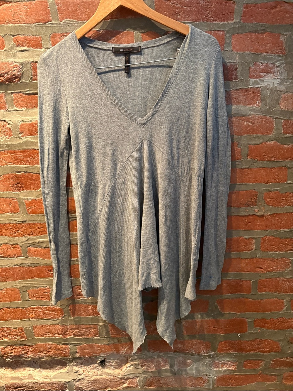 BCBGMaxAzria Heather Gray V‑Neck Long Sleeve Tunic MUST BUNDLE